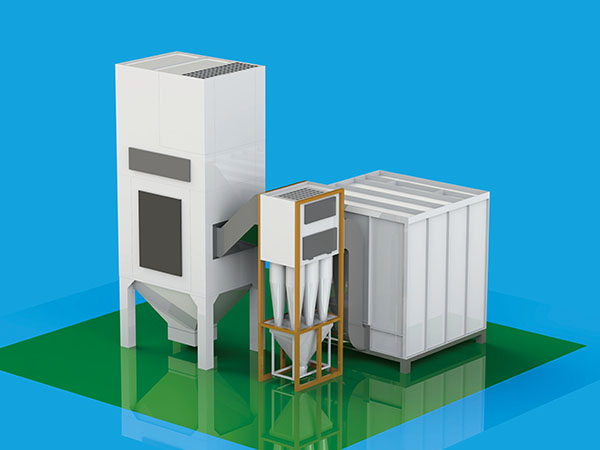 大旋風(fēng)回收加后過(guò)濾器設(shè)備